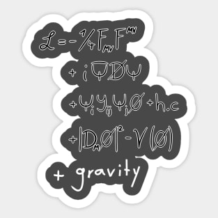 Standard Model Equation Corrected Sticker